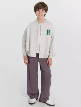 Брюки спортивные для мальчиков серые