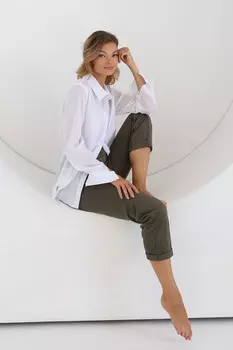 Брюки укороченные