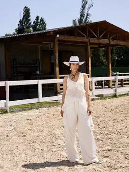 Брюки женские белые