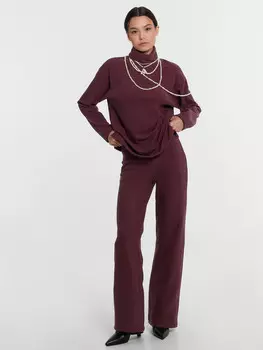 Брюки женские бордовые