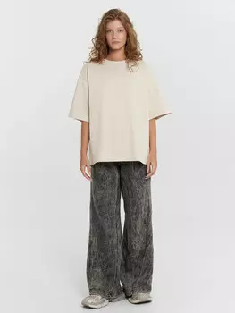 Брюки женские черные с обработкой эйсид