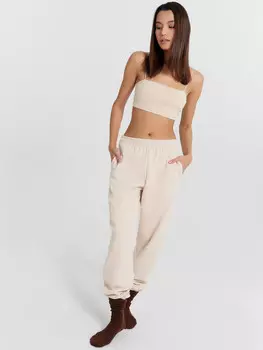 Брюки женские домашние кремовые