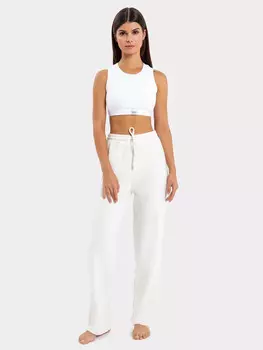 Брюки женские домашние молочные