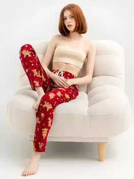 Брюки женские домашние с принтом