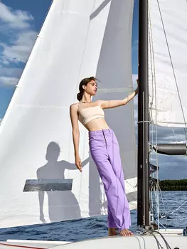 Брюки женские джинсовые