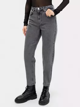 Брюки женские джинсовые в темно-сером цвете
