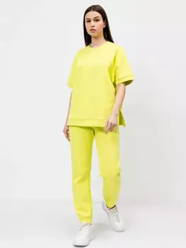 Брюки женские из интерлока в лаймовом цвете