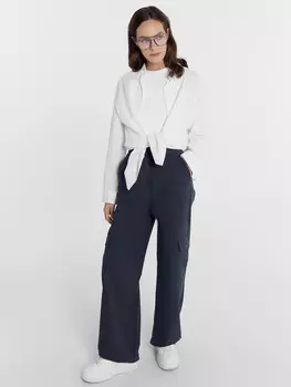 Брюки женские карго в графитово-сером цвете