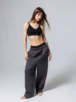 Брюки женские оверсайз в графитово-сером цвете