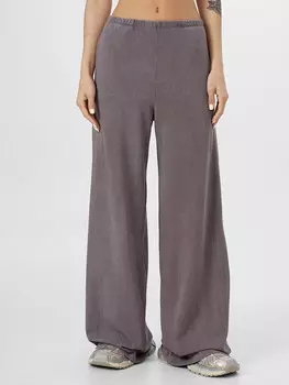 Брюки женские серые с обработкой эйсид