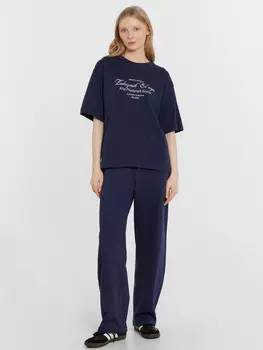 Брюки женские синие из коллекции «zakaзnik el’nya / заказник ельня»