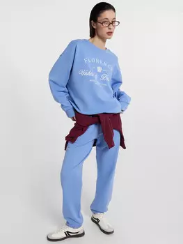 Брюки женские спортивные голубые