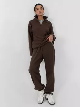 Брюки женские спортивные коричневые