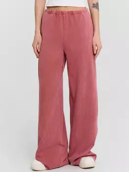 Брюки женские терракотовые с обработкой эйсид