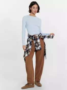 Брюки женские в кашатаново-коричневом цвете