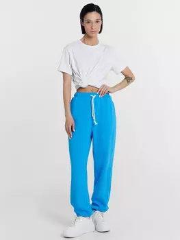 Брюки женские в лазурно-голубом цвете