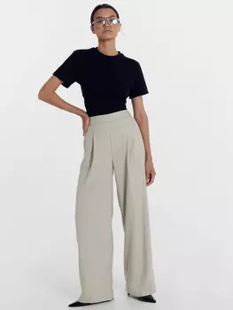 Брюки женские в песочно-бежевом цвете