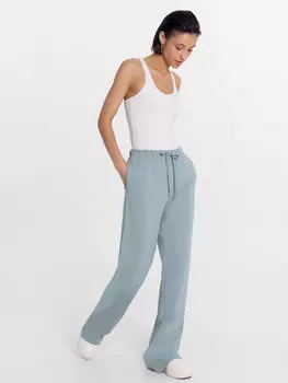 Брюки женские в пыльно-синем оттенке