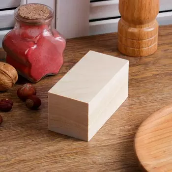 Брусок для резьбы по дереву, росписи, из липы, 5050100 мм