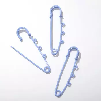 Булавка для подвесок (набор 3 шт.) l=6,5 см, цвет голубой