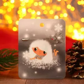 Булавка новогодняя