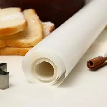 Бумага для выпечки силиконизированная, белая 38 х 25 м