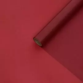 Бумага тишью водоотталкивающая с ламинацией, цвет винный, 58 см х 5 м 75 микрон