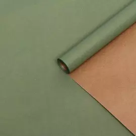 Бумага упаковочная крафт, хаки, 0,55 х 10 м, 70 г/м