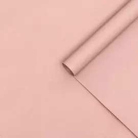 Бумага упаковочная крафтавая, двухсторонняя, розовая, 0,6 х 10 м