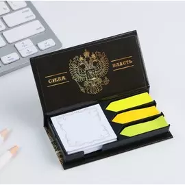 Бумажный блок в пластиковом футляре