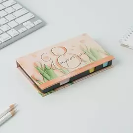 Бумажный блок в пластиковом футляре