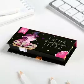 Бумажный блок в пластиковом футляре