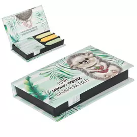 Бумажный блок в пластиковом футляре