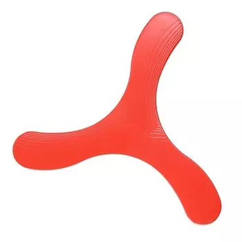 Бумеранг трехлопастной, 2323 см, пластик, красный