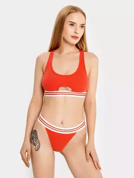 Бюстье женское в красном оттенке