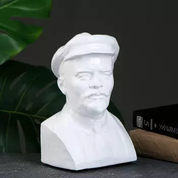 Бюст ленина, белый 13,5х21,5см