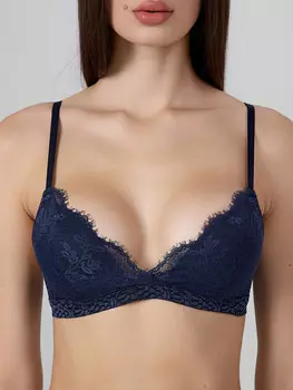 Бюстгальтер t-shirt без косточек синий