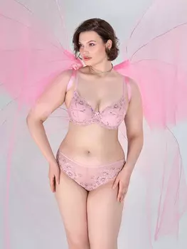 Бюстгальтер женский кружевной розовый