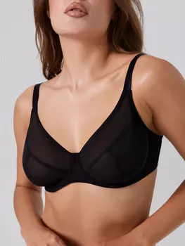 Бюстгальтер женский макси в черном цвете