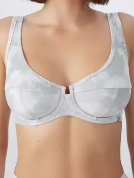 Бюстгальтер женский серый с эффектом тай-дай