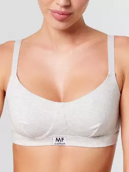 Бюстгальтер женский в цвете серый меланж