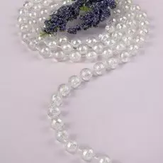 Бусы на нитях, 10 мм, 9 ± 1 м, цвет прозрачная голография