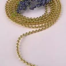 Бусы на нитях, 4 мм, 9±1 м, цвет золотой