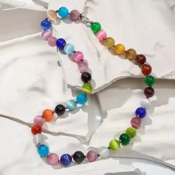 Бусы шар №10 через узел