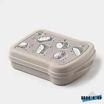 Бутербродница ricco, 17134,2 см, с декором панини