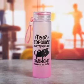 Бутылка для воды пластиковая