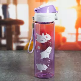 Бутылка для воды пластиковая