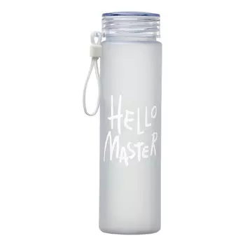 Бутылка для воды, 500 мл hello master, 22 х 6 см, белая