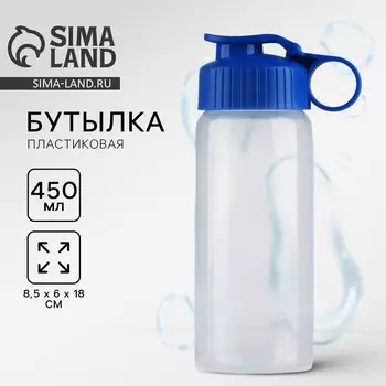 Бутылка для воды пластиковая