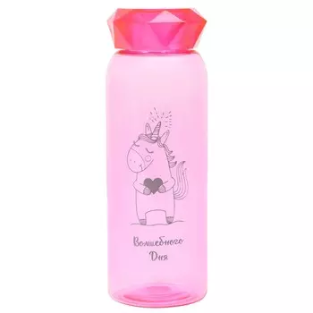 Бутылка для воды пластиковая